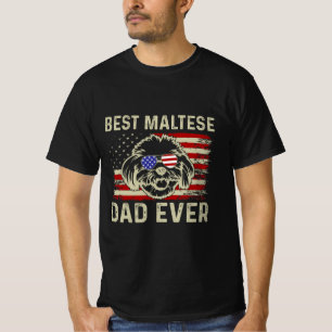 Camiseta El mejor padre maltés de la historia: Perro maltés