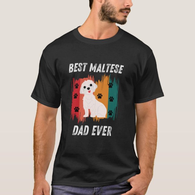 Camiseta El mejor padre maltés de todos los tiempos diverti (Anverso)