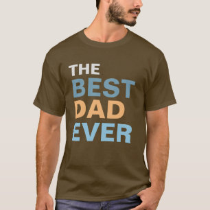 Camiseta El mejor padre moderno jamás negrita tipografía az