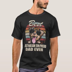 Camiseta El mejor padre pastor australiano del mundo