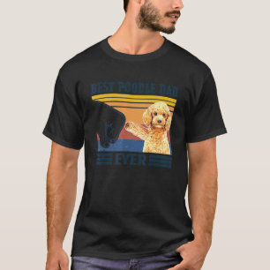 Camiseta El Mejor Padre Poodle del Hombre  Día del Perro  P
