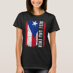 Camiseta El mejor padre puertorriqueño de Puerto Rico papi 