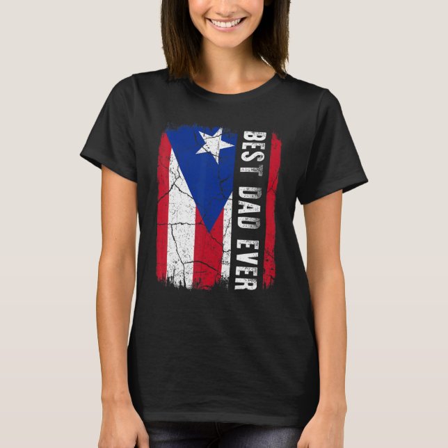 Camiseta El mejor padre puertorriqueño que alguna vez haya  (Anverso)