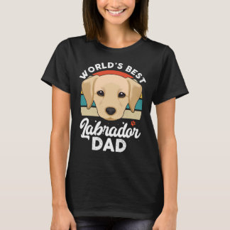 Camiseta El Mejor Padre Recuperador De Labrador Del Mundo