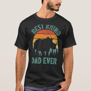 Camiseta El mejor padre rinoceronte del rinoceronte de los