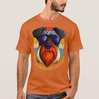Camiseta El mejor padre Schnauzer del retro Pinscher Vintag