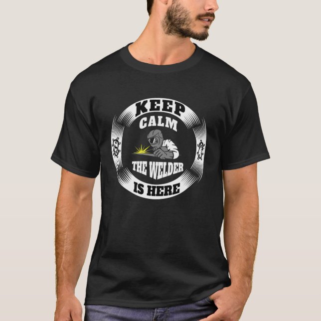 Camiseta El mejor padre soldador está aquí Herramientas par (Anverso)