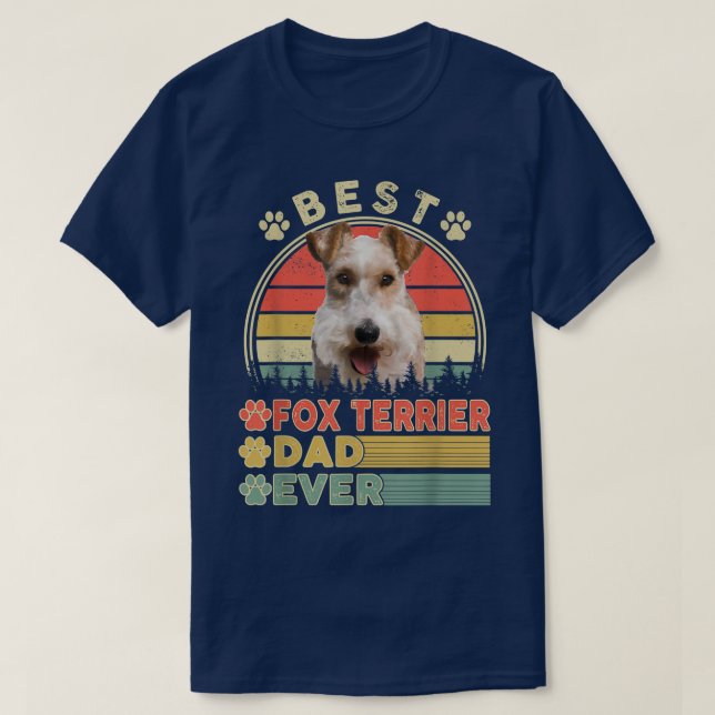 Camiseta El Mejor Padre Terrier De Los Padres De Perros Más (Diseño del anverso)