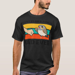 Camiseta El mejor padre zebra finch nunca australiano zebra