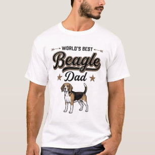Camiseta El Mejor Papá Beagle del Mundo Perro Antiguo