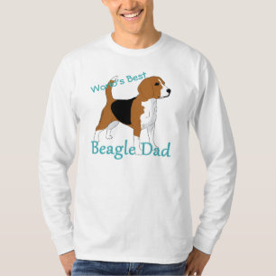 Camiseta El mejor papá beagle del mundo personalizado