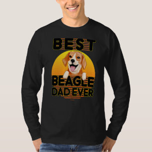 Camiseta El mejor papá Beagle jamás Orgulloso Vintage Beagp