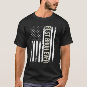 Camiseta El mejor papá Bruh del Día del Padre con F estadou