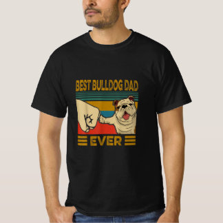 Camiseta El mejor papá Bulldog jamás