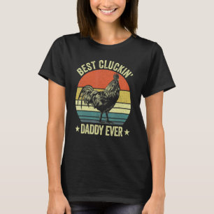 Camiseta El mejor papá cacareando gallo cacareando gallina 