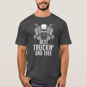 Camiseta El mejor papá camionero divertido padre conductor