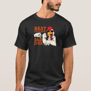 Camiseta El Mejor Papá Cluckin' de Todos Hombres Animal  Gr