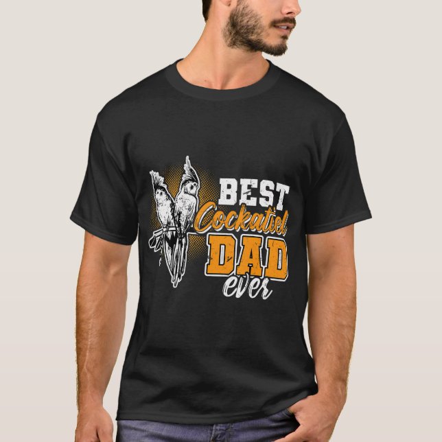 Camiseta El mejor papá Cockatiel de los hombres, un papá gr (Anverso)