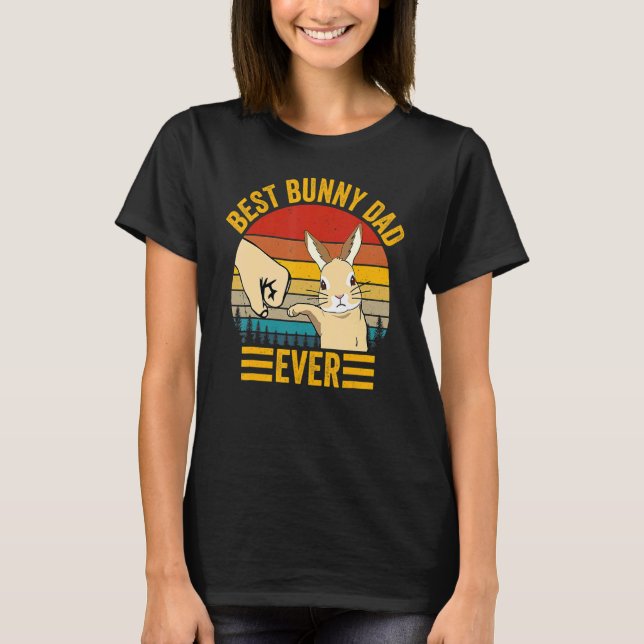 Camiseta El mejor papá conejo jamás conocido padre Mascota  (Anverso)