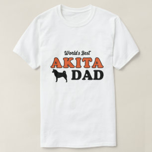 Camiseta El mejor papá de Akita del mundo