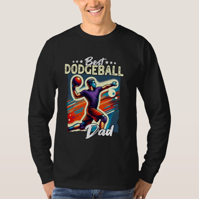 Camiseta El mejor papá de béisbol jugando al béisbol (Anverso)