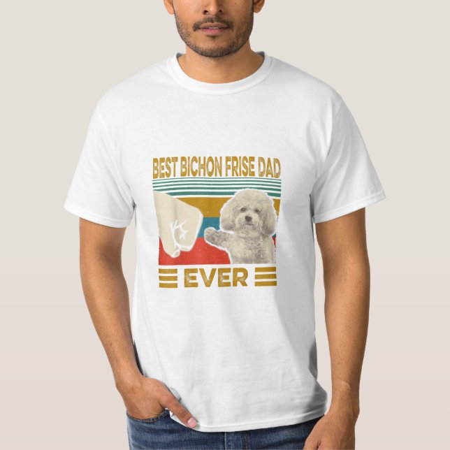 Camiseta El mejor papa de Bichon (Anverso)