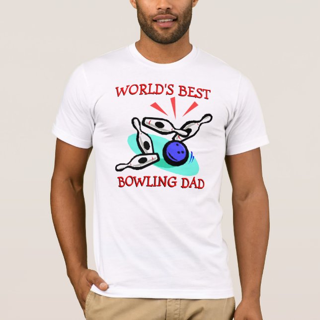 Camiseta El mejor papá de boliche del mundo (Anverso)