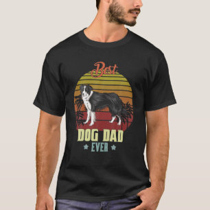 Camiseta El mejor papá de Border Collie del mundo Regalos p
