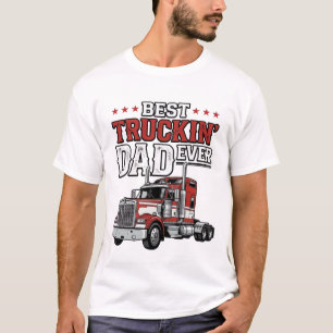 Camiseta El Mejor Papá de Camiones Vintage Diseño de Camise