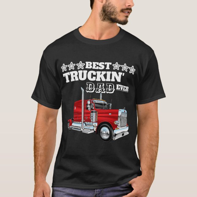 Camiseta El mejor papá de camionetas. (Anverso)