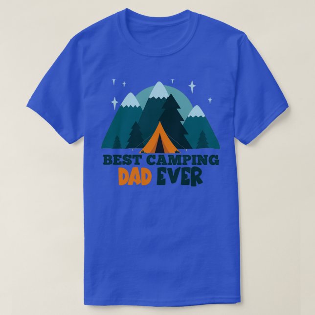 Camiseta El mejor papa de camping de la trimezcla (Diseño del anverso)