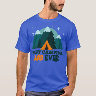 Camiseta El mejor papa de camping de la trimezcla