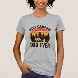 Camiseta El mejor papá de camping de todos los tiempos Dise
