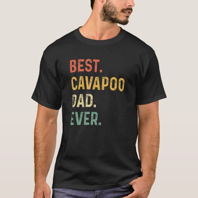 Camiseta El mejor papá de Cavapoo jamás engendró el canín d (Anverso)