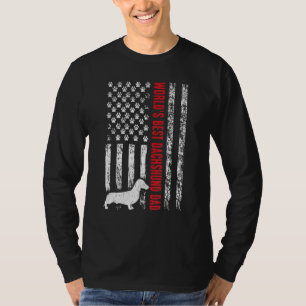 Camiseta El mejor papá de Dachshund en el mundo masculino v