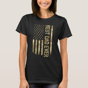 Camiseta El mejor papá de EE. UU. camufló padre de la bande