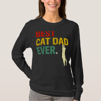 Camiseta El mejor papá de gato es el día del padre del gato