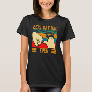 Camiseta El mejor papá de gato es el día del padre del gato
