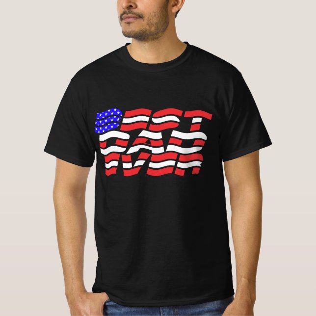 Camiseta El mejor papá de la bandera de EEUU (Anverso)