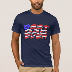 Camiseta El mejor papá de la bandera de EEUU