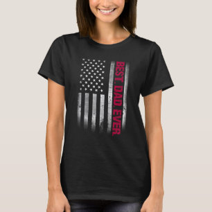 Camiseta El mejor papá de la bandera estadounidense para el