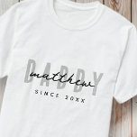 Camiseta El mejor papá de la época moderna elegante, simple<br><div class="desc">Este diseño sencillo y moderno se compone de una tipografía de san serif.</div>