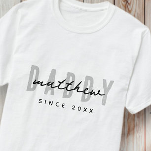 Camiseta El mejor papá de la época moderna elegante, simple