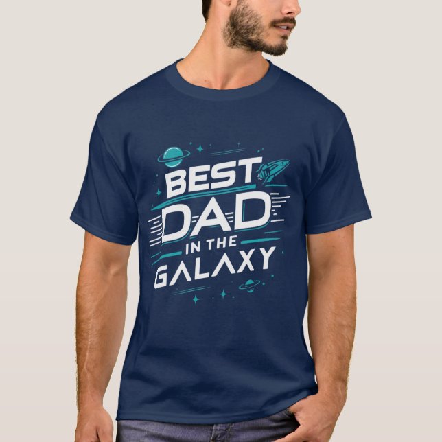 Camiseta El mejor papá de la galaxia (Anverso)