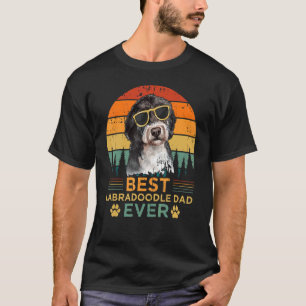Camiseta El mejor papa de labrador de estilo retro de los h