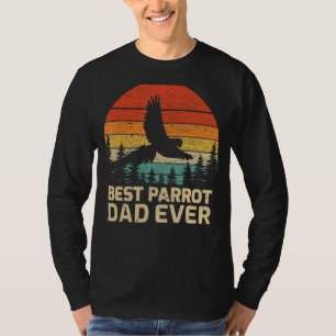 Camiseta El mejor papa de loro retro de los hombres jamás p