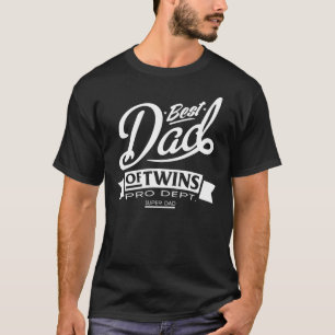 Camiseta El mejor papá de los gemelos favorable Dept. Supe