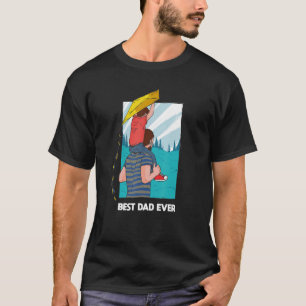 Camiseta El mejor papá de los hombres que escaló al padre