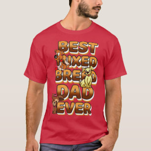 Camiseta El mejor papá de perro jamás mezclado