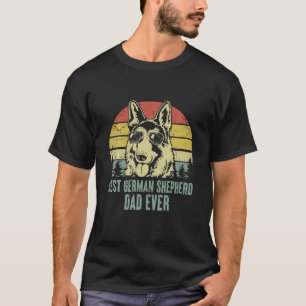 Camiseta El mejor papá de perro jamás viejo pastor alemán